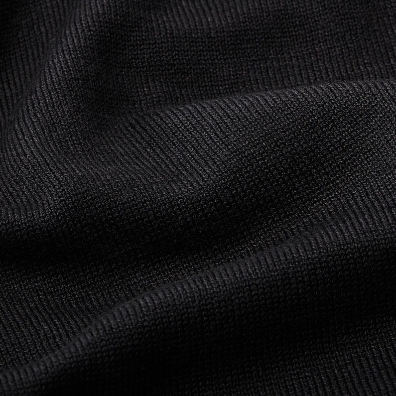 G-Star RAW® Core V-knit Zwart fabric shot