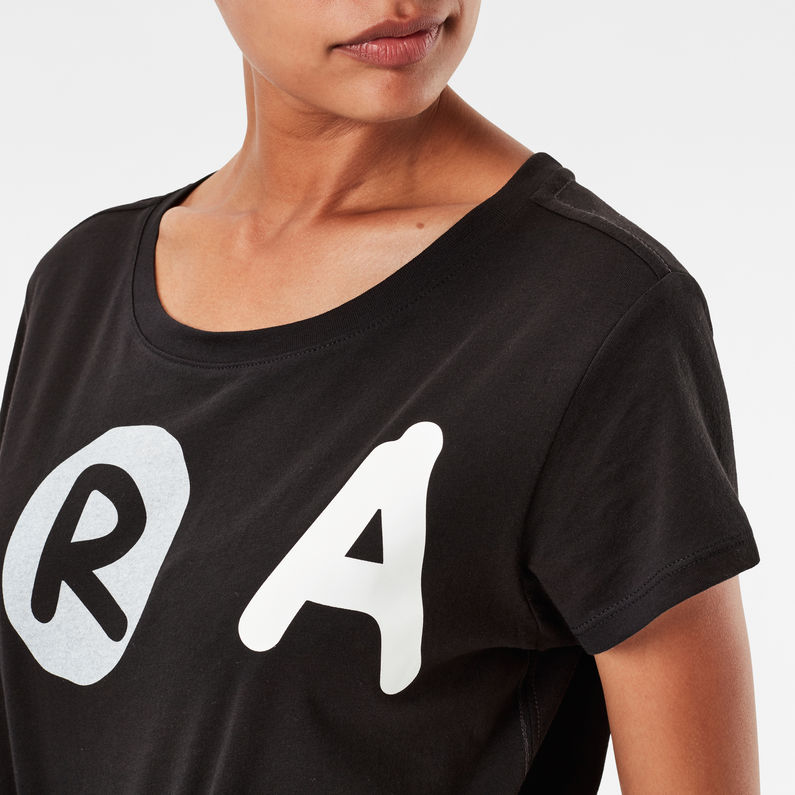 G-Star RAW® Keahlia Straight T-Shirt Noir