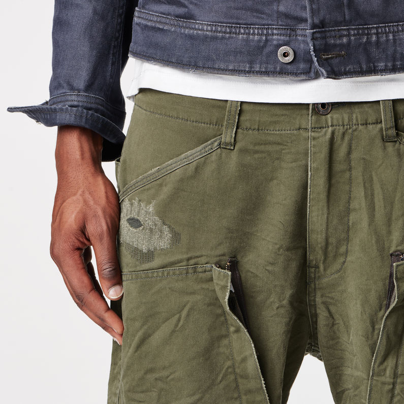 G-STAR® Ospak Loose Pants Green detail shot