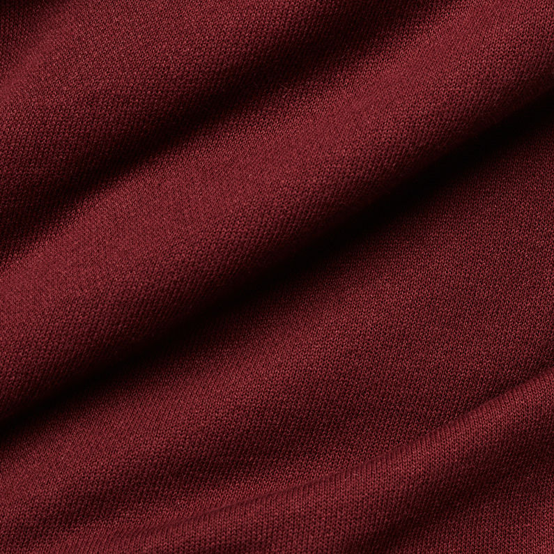 G-Star RAW® Hika Slim Shawl Collar Sweat Rojo fabric shot