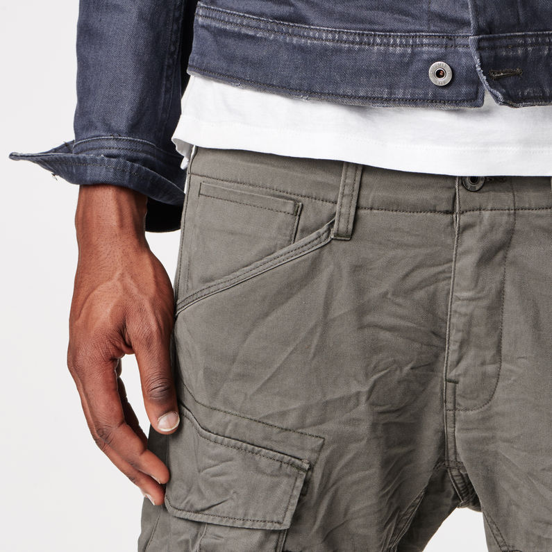 G-STAR® Rovic Zip 3D Tapered Pants Grau detail shot buckle