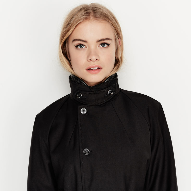 G-Star RAW® Minor Loose Trench Noir detail shot