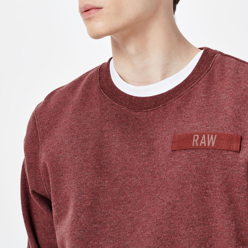 G-Star RAW® Core Sweater Red detail shot