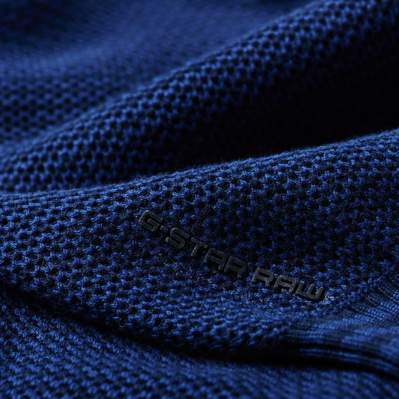 G-STAR® Viltran Shawl Knit Medium blue detail shot