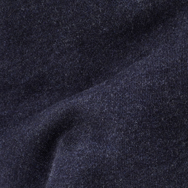 Core Hooded Zip Sweater | Dk Saru Blue Htr | G-Star RAW®