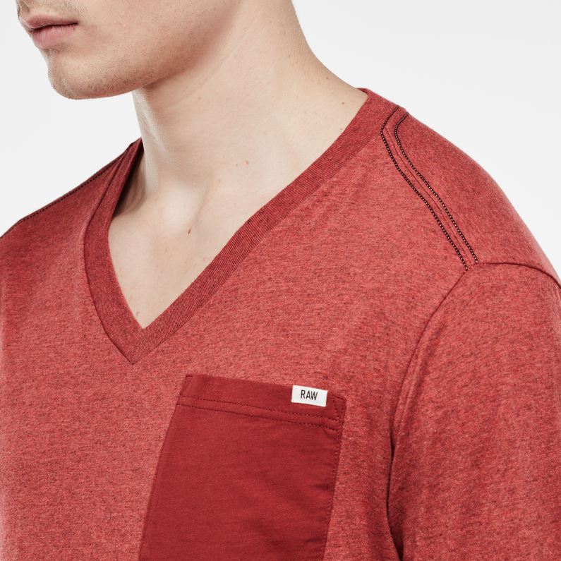 G-Star RAW® Riban Pocket T-shirt Rouge