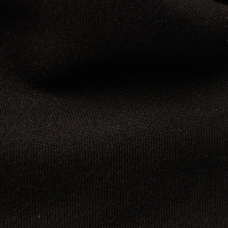 G-Star RAW® Hyllex Straight Sweat Zwart fabric shot