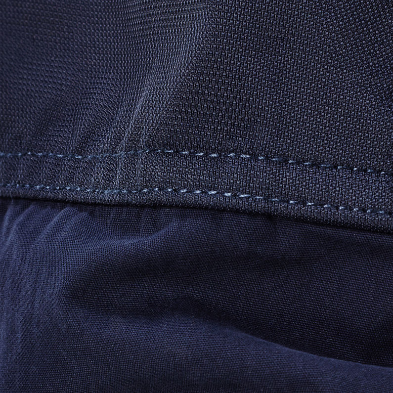 G-Star RAW® Batt Hooded Overshirt Bleu foncé fabric shot