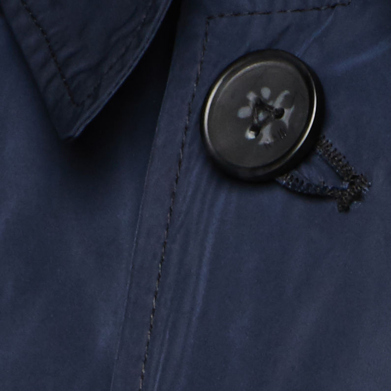 G-STAR® James Trench Bleu foncé fabric shot