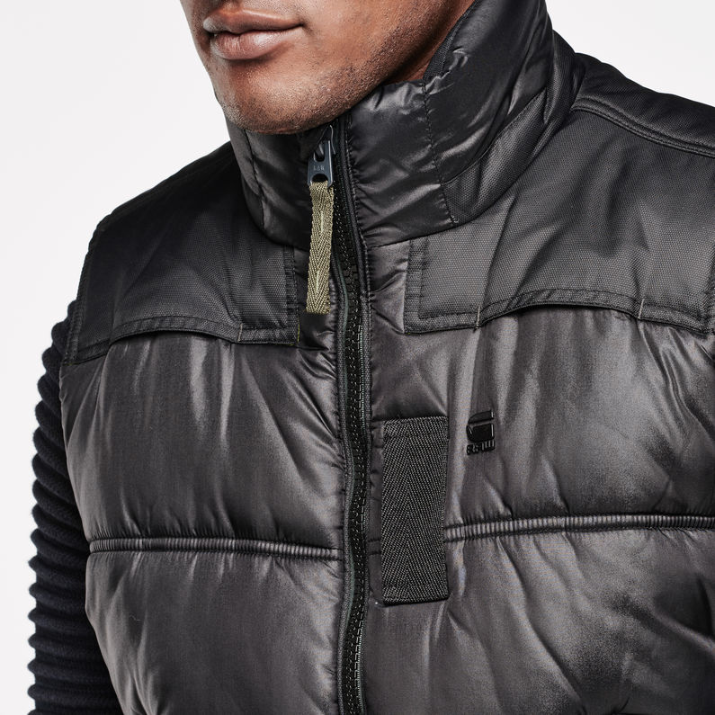 G-STAR® Whistler Vest Black detail shot