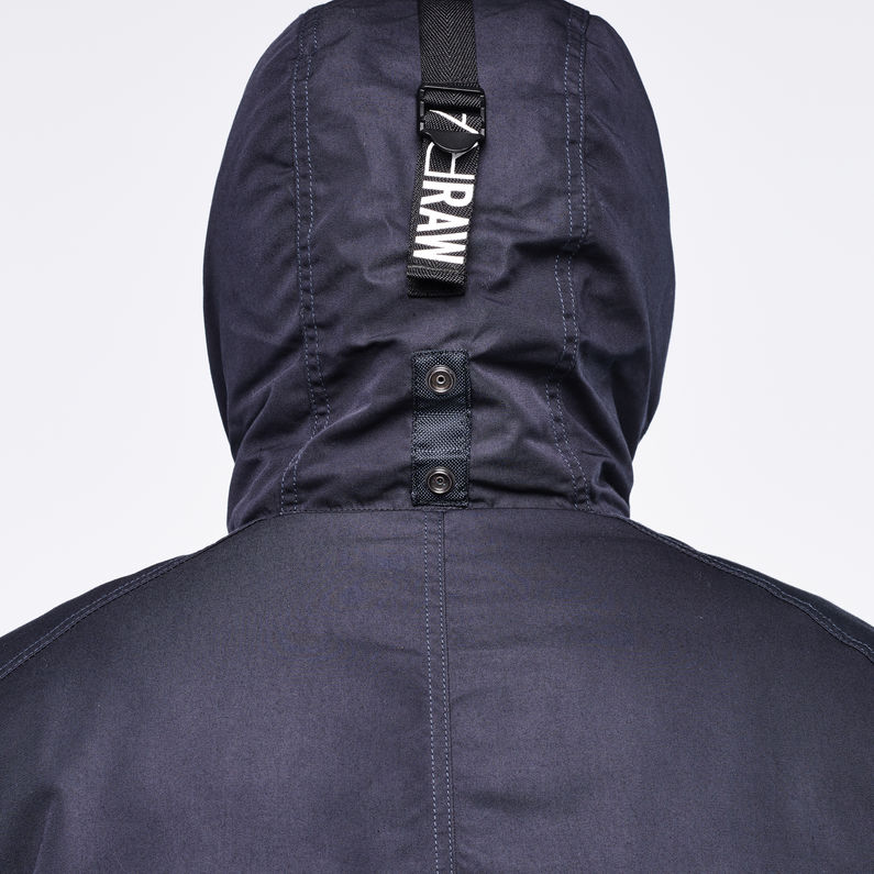 G-STAR® MFD Hooded Parka Dark blue detail shot