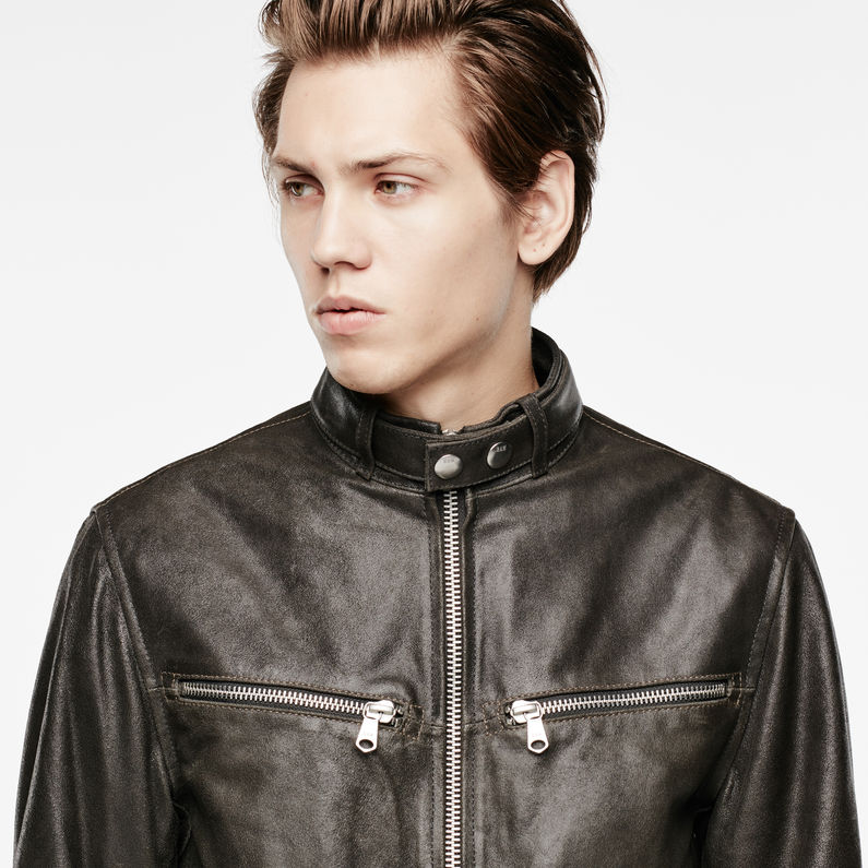 Road Leather Jacket | Black | Men | G-Star RAW®