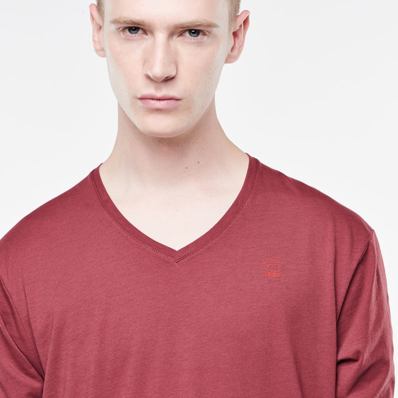G-STAR® Mikan V-Neck 3/4 Sleeve T-Shirt Red