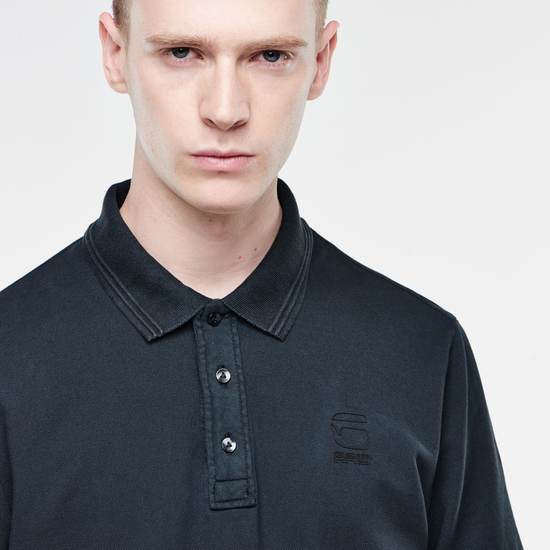 G-STAR® Fero Polo T-Shirt Dark blue detail shot