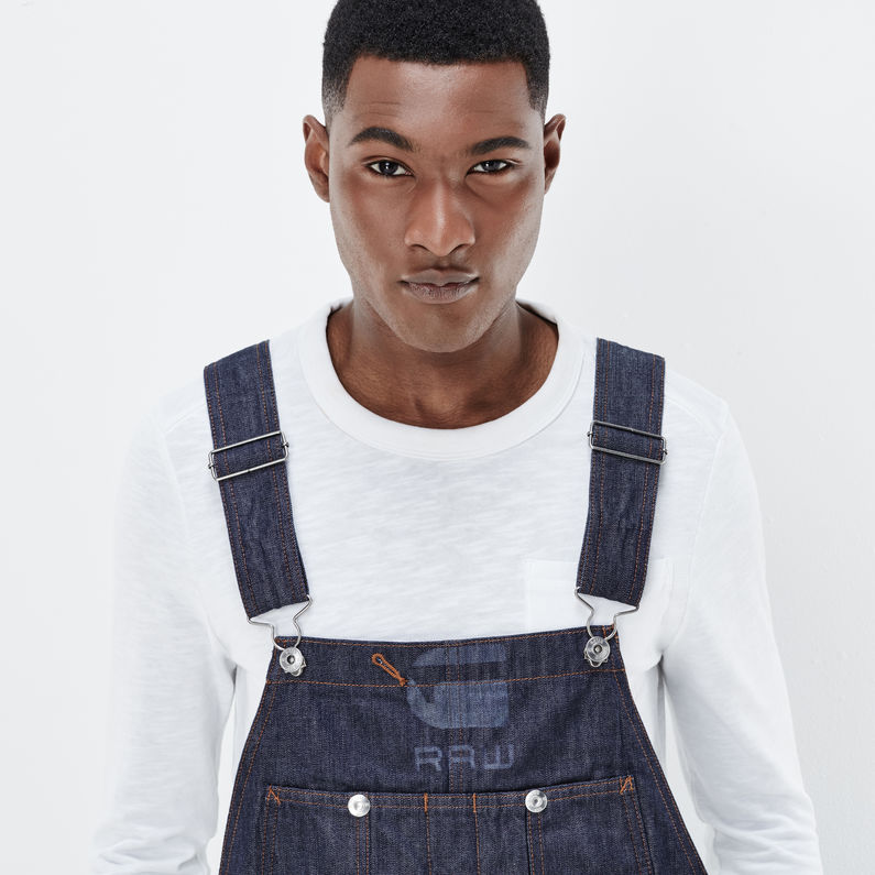 G-STAR® US Lumber AW Overalls Dark blue detail shot