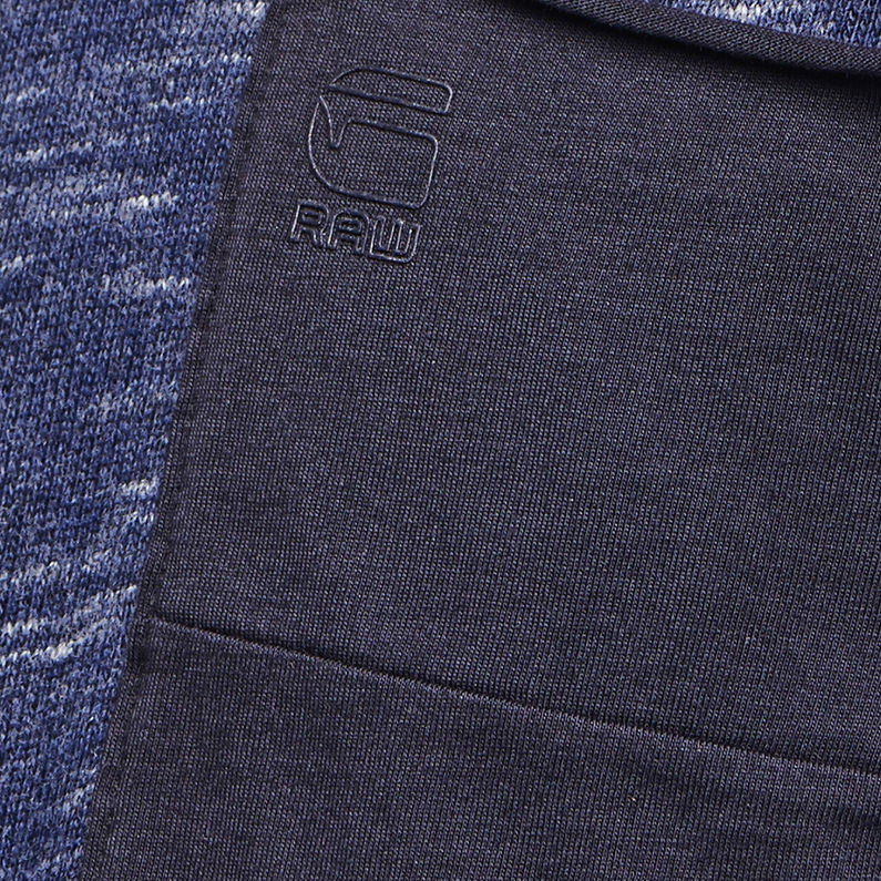 G-STAR® ezr wffl rt ls/db knt waffle/mazarine bl Dark blue