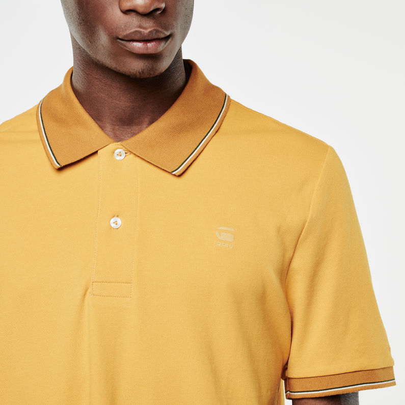 G-Star RAW® Mondollo Polo T-Shirt Yellow detail shot