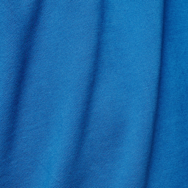 G-Star RAW® Mondollo Overdye Polo T-Shirt Bleu moyen fabric shot