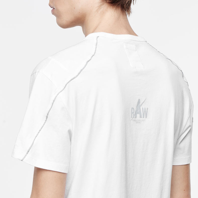 G-STAR® Milon Insert Round Neck T-Shirt White