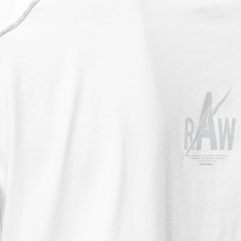G-STAR® Milon Insert Round Neck T-Shirt White