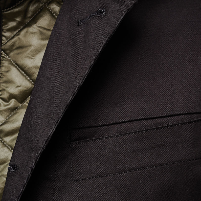G-Star RAW® Bronson Hooded Liner Blazer Black fabric shot