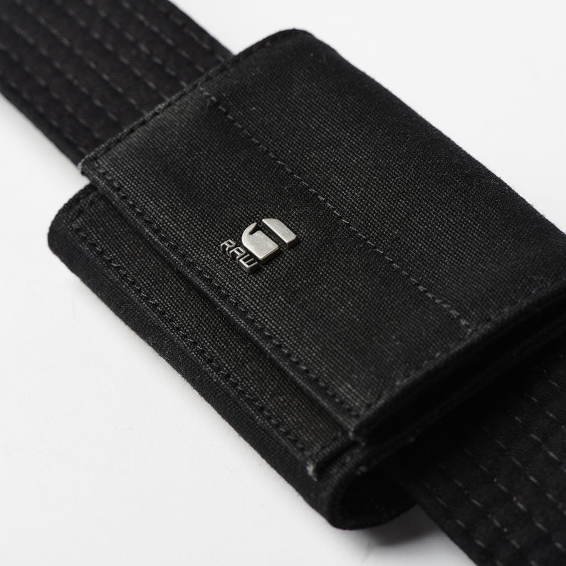 G-Star RAW® Zalos Belt Black detail shot buckle