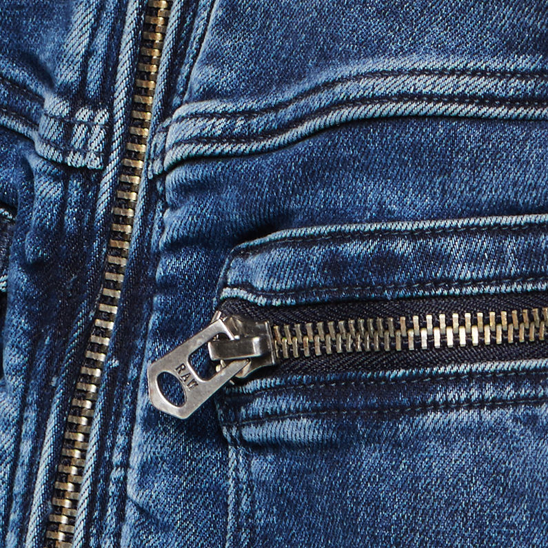 G-STAR® Arc Zip 3D Slim Jacket Light blue fabric shot