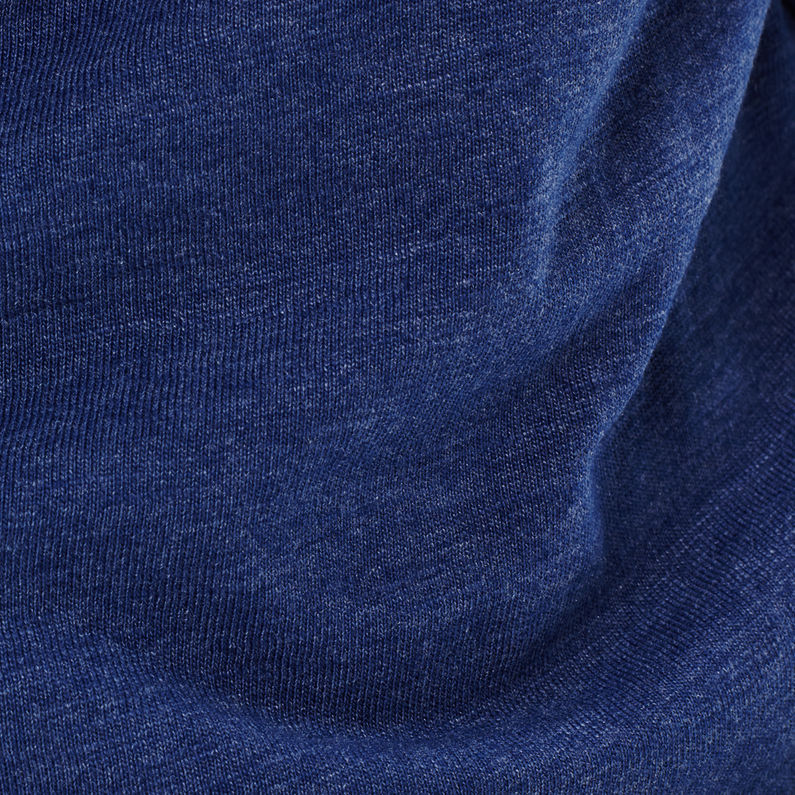G-Star RAW® Ribelon Slim Hooded Sweater Bleu moyen fabric shot