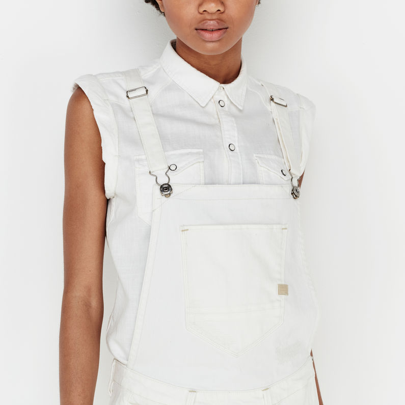 G-STAR® Arc 3D Boyfriend Overall Wit detail shot