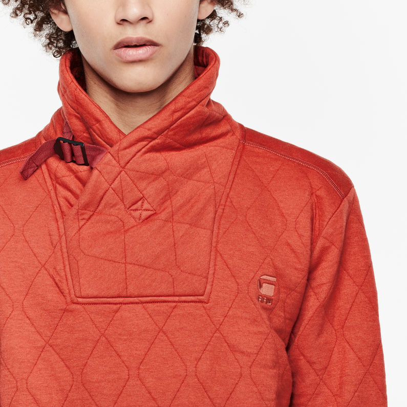 G-STAR® Geo Jacquard Aero Sweat Red detail shot