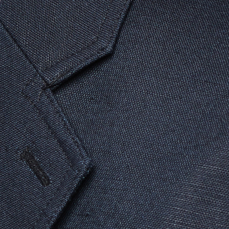 G-STAR® Omega Linen Blazer Dark blue fabric shot