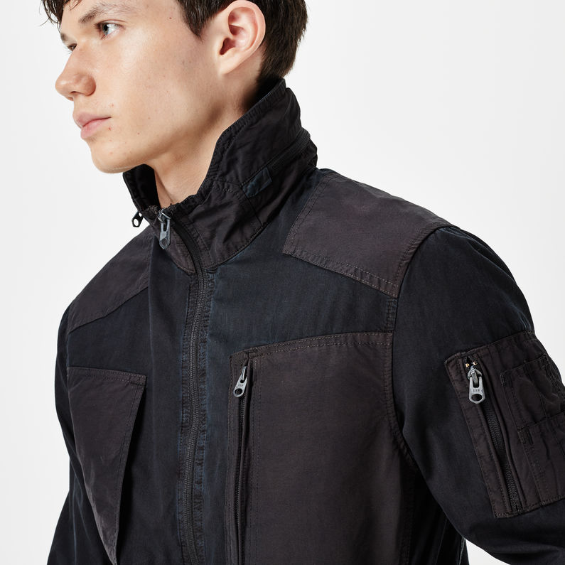 G-STAR® Powel Overshirt Black detail shot
