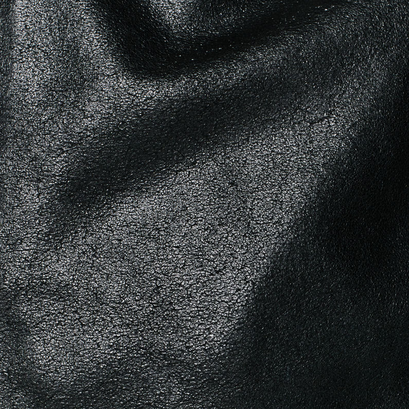 G-Star RAW® Revend Leather Jacket Noir fabric shot