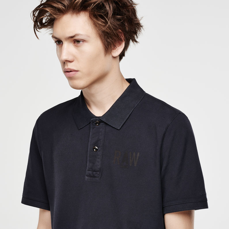 G-STAR® Hav Polo T-Shirt Dark blue detail shot