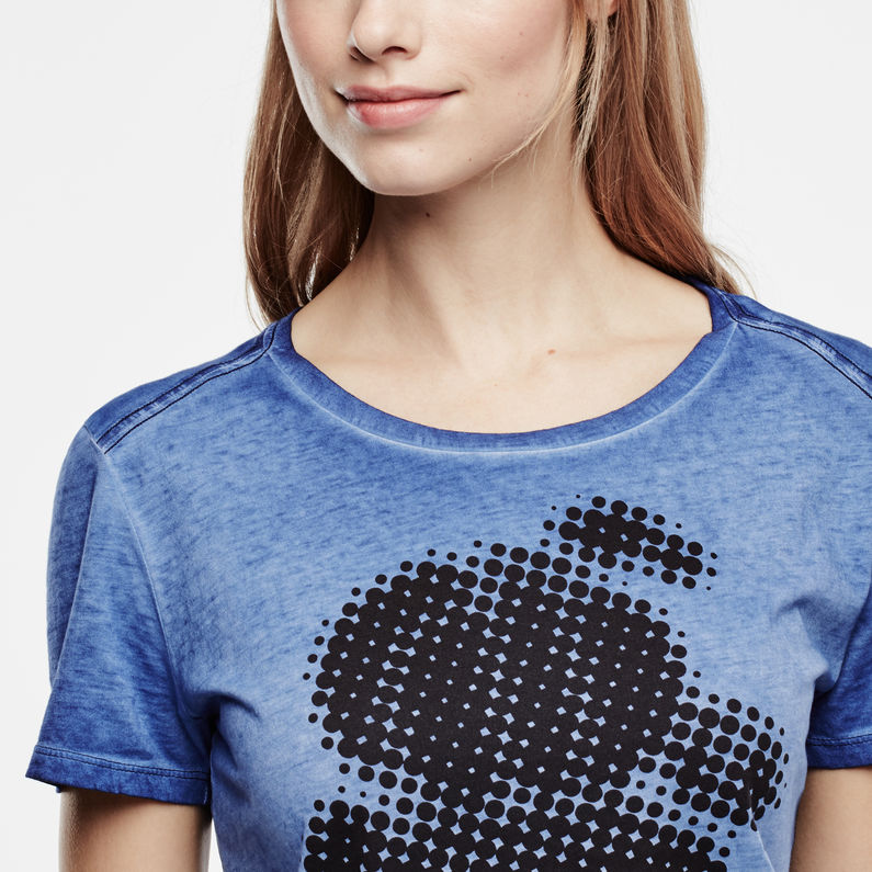 G-Star RAW® Furgel Straight T-Shirt Azul intermedio