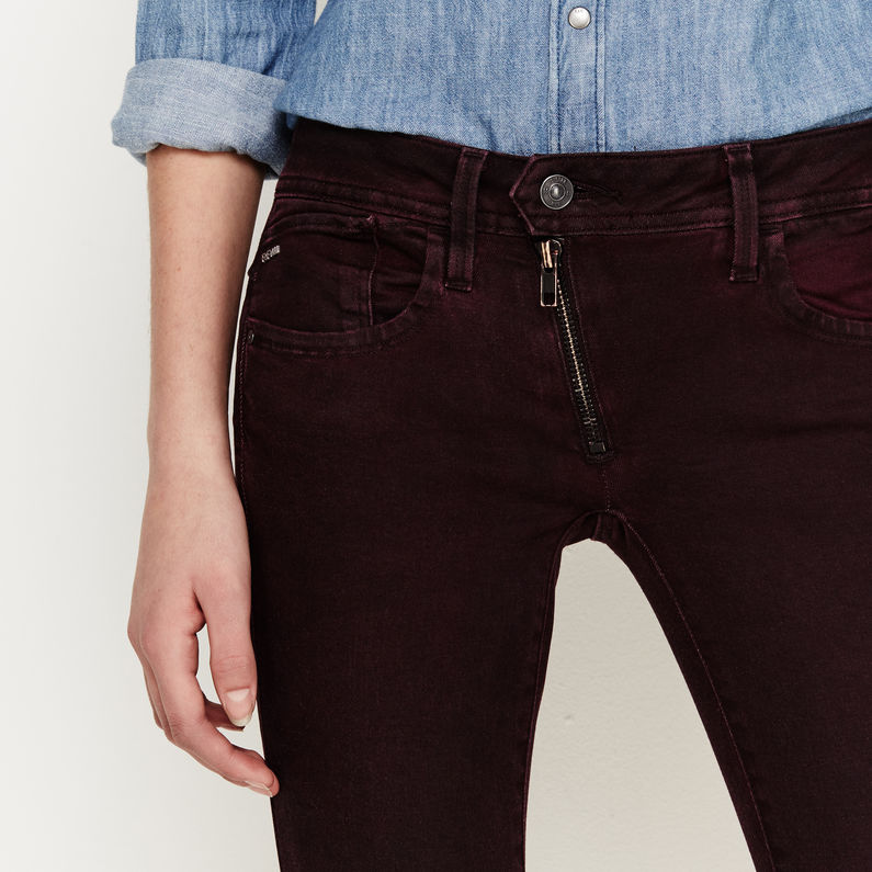 G-Star RAW® Lynn Custom Mid Waist Skinny Color Jeans Red