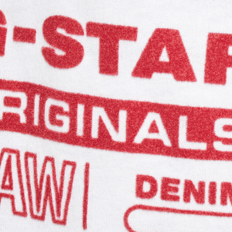 G-STAR® rit lng rt ss/cmp jsy/wht White