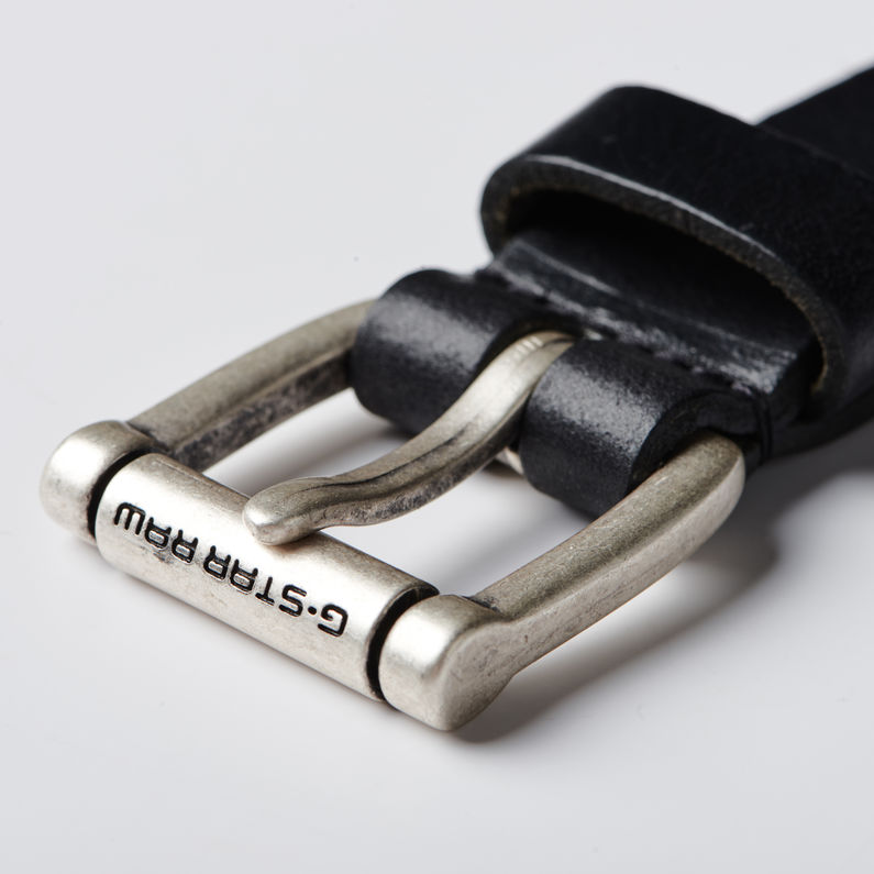 G-STAR® Badyo Belt Black detail shot buckle
