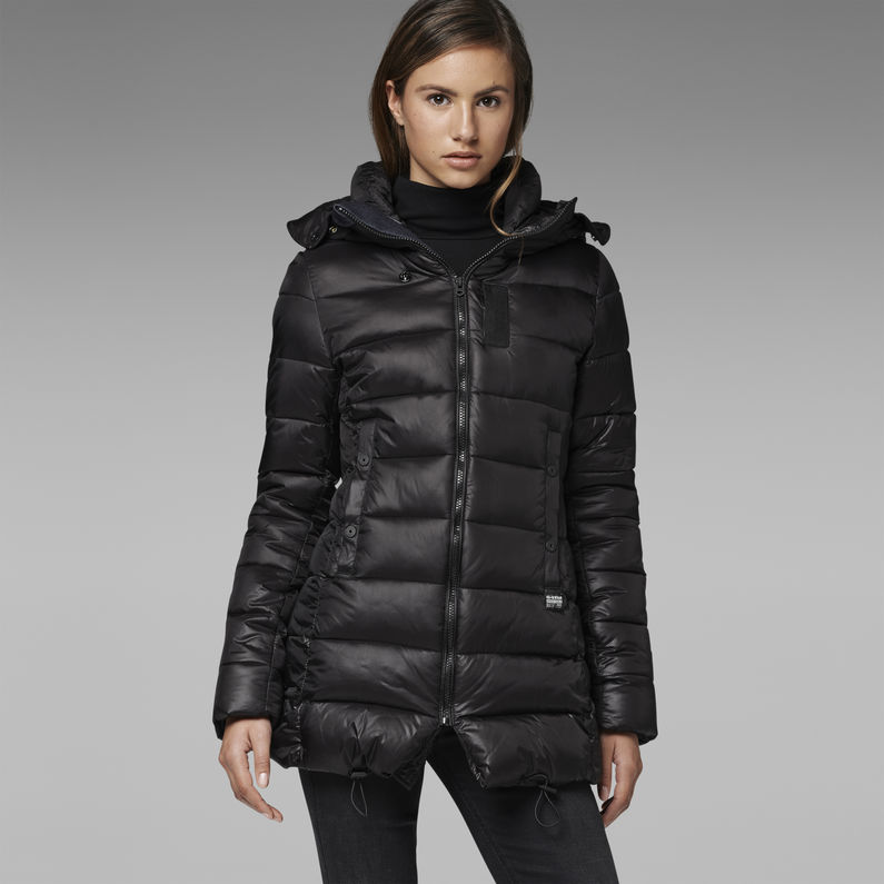 G-STAR® WHISTLER SLIM COAT Black detail shot