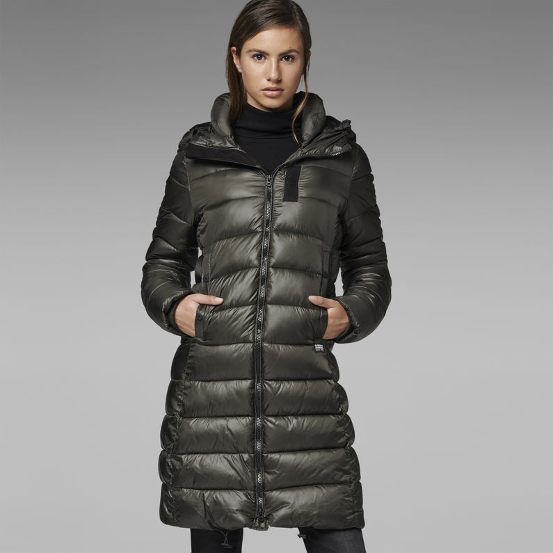 G-STAR® whs sl hed/feather nyl/asfalt Black detail shot