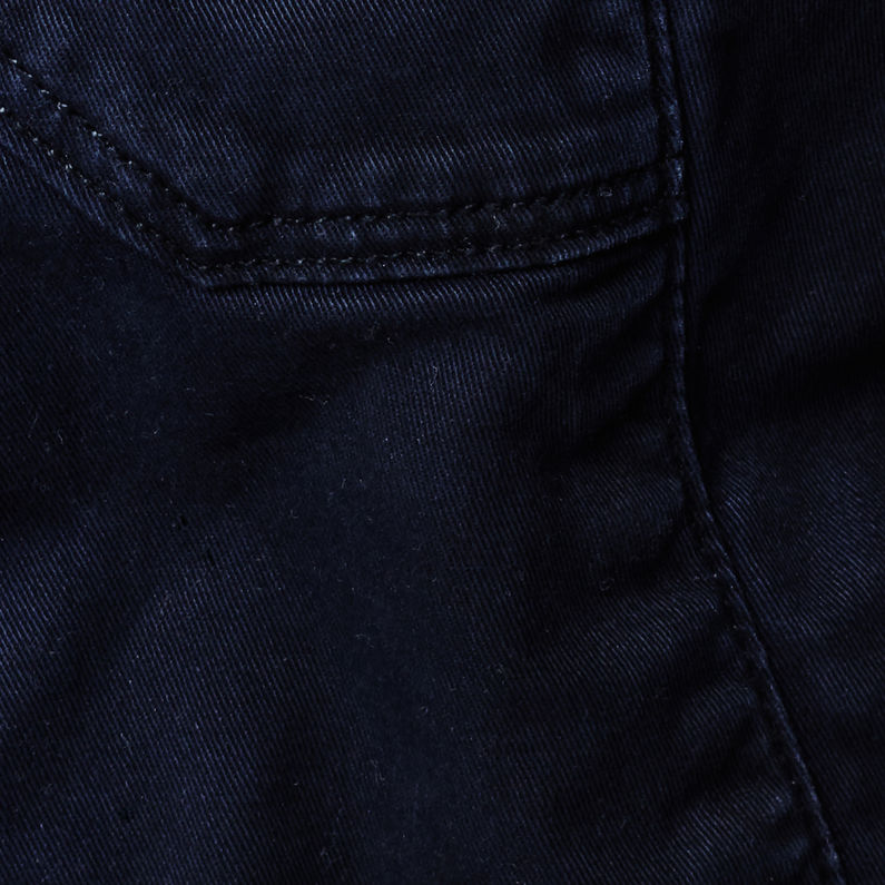 G-STAR® Garber Hooded Short Trench Dark blue fabric shot