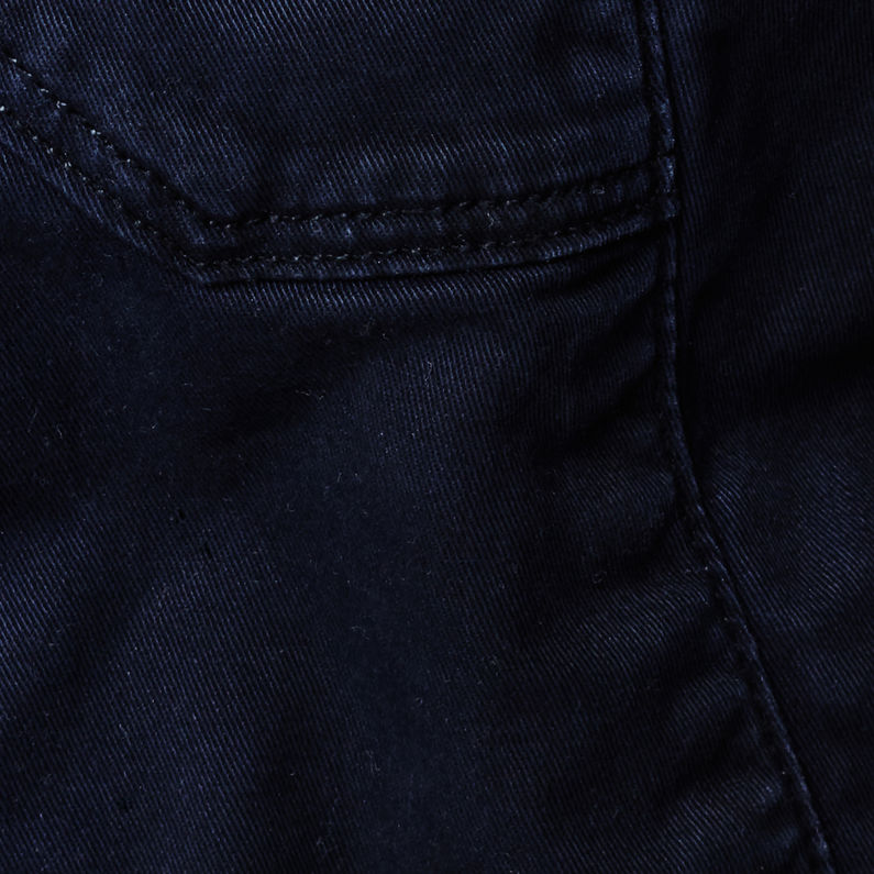G-Star RAW® Garber Hooded Short Trench Bleu foncé fabric shot