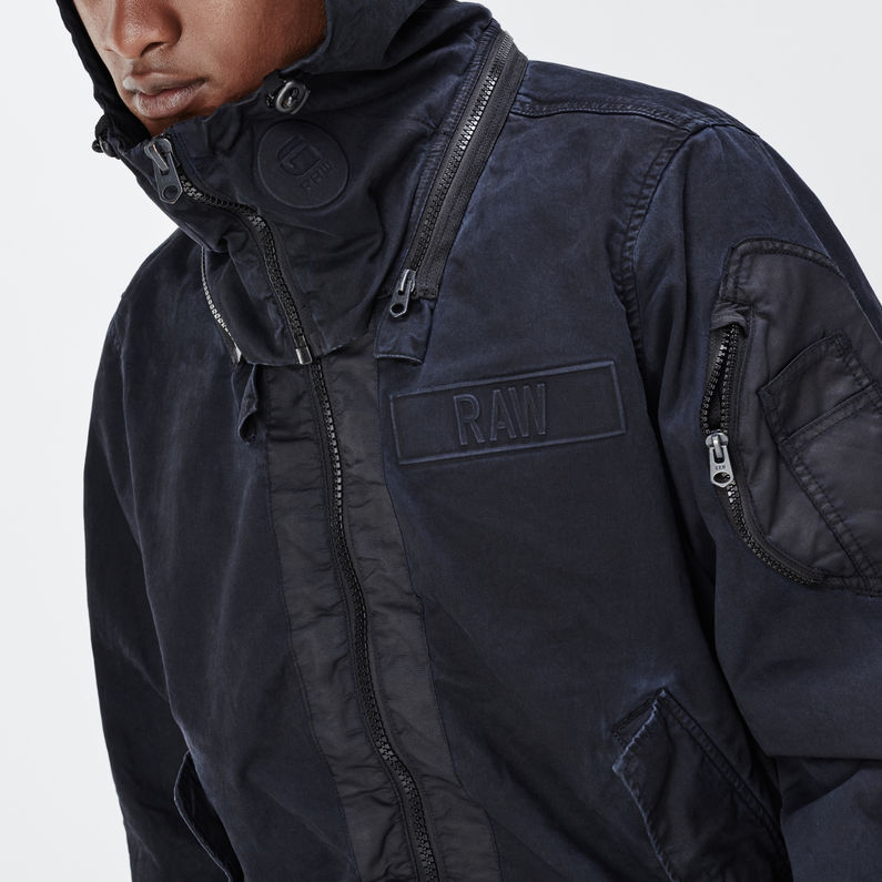 Submarine Hooded Bomber | Dark blue | G-STAR® GB