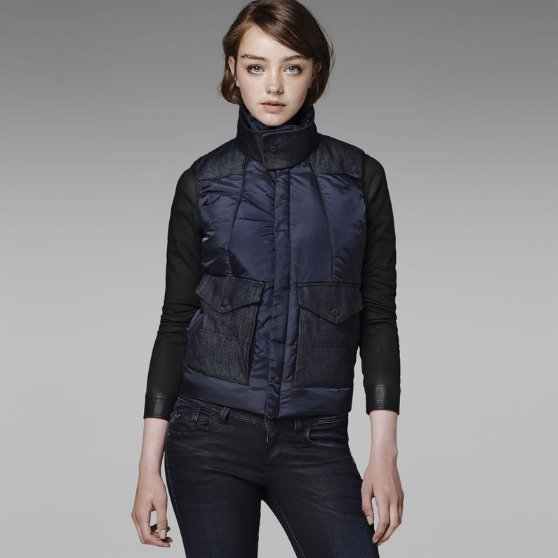 G-STAR® A CROTCH JETLER GILET Dunkelblau