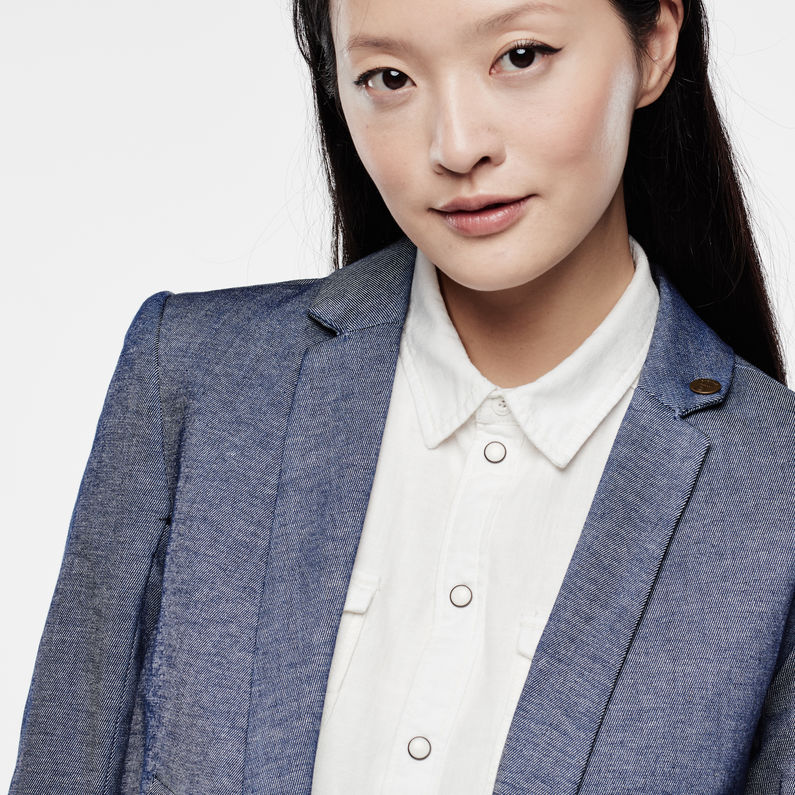 G-STAR® Bronson Boyfriend Blazer Dark blue detail shot