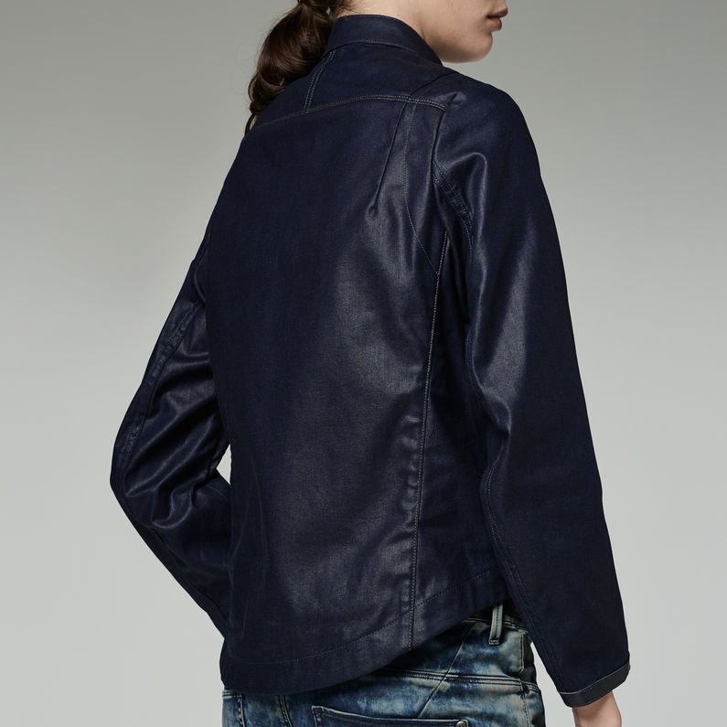 G-STAR® TRASON JACKET Bleu foncé detail shot