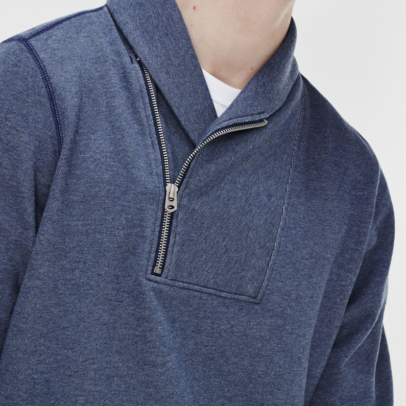 G-Star RAW® Riban Aero Sweater Bleu moyen detail shot