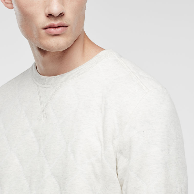 G-Star RAW® Heldrex Sweater Blanc detail shot