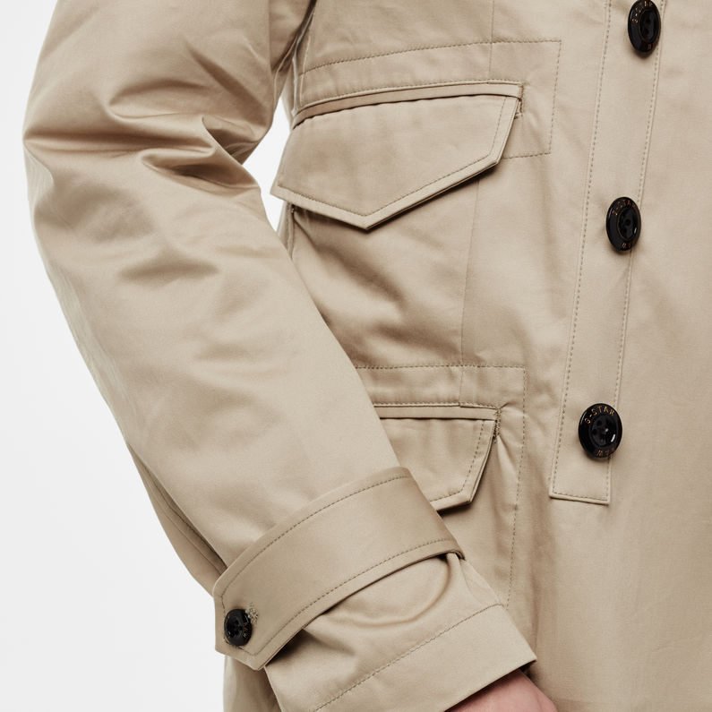 G-Star RAW® Frock Coat Beige detail shot