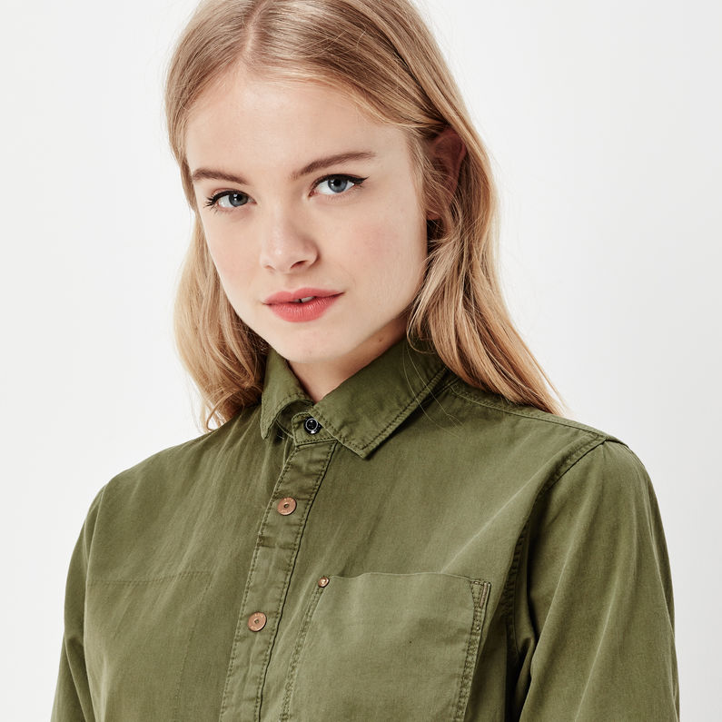 G-STAR® Army Radar Boyfriend Boilersuit Green detail shot